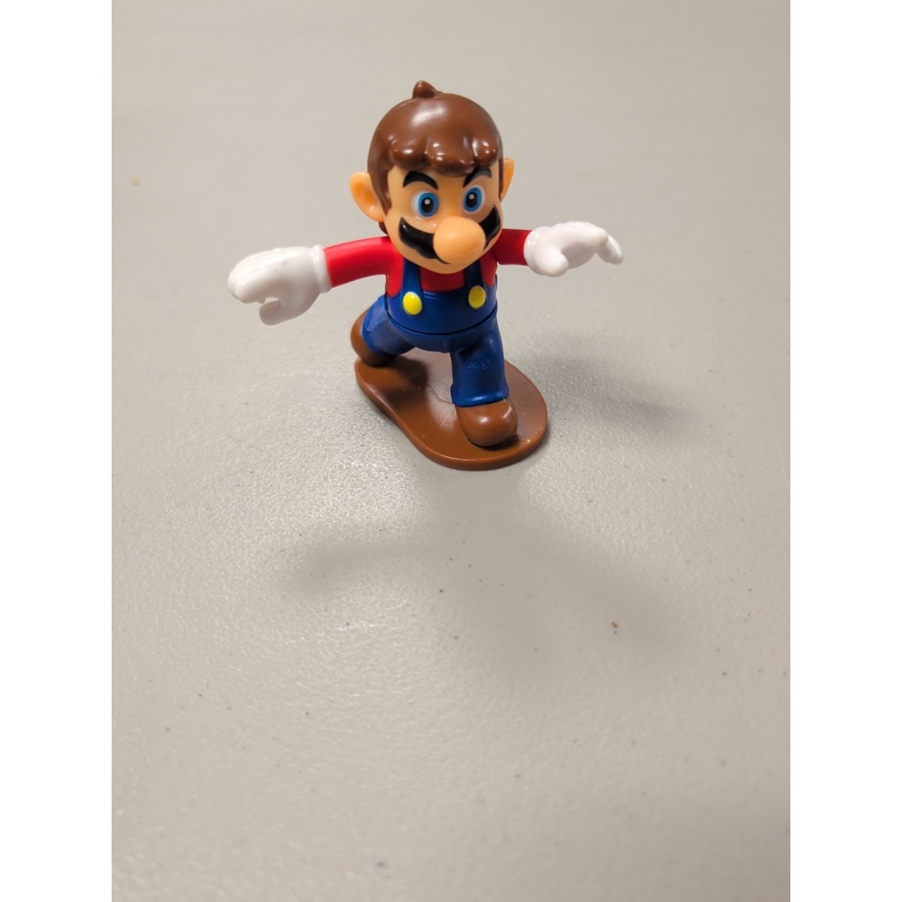 2018 McDonalds Super Mario Bros Cap Thrower Happy Meal Toy Figure 1 No Hat Loose